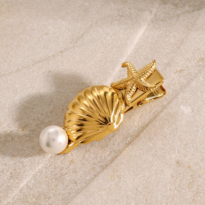 Tidal Treasures Gold Hair Clip