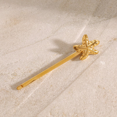 Stellar Starfish Gold French Pin