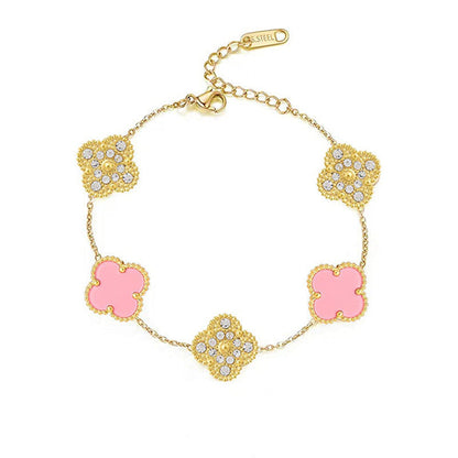 CLOVER | Pink/Gold Bracelet Prestige