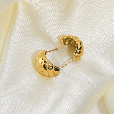 Lucina Gold Huggie Earrings