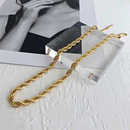 Bianca Rope Chain Gold Necklace