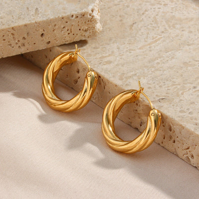 Denisse Twisted Hoop Earrings