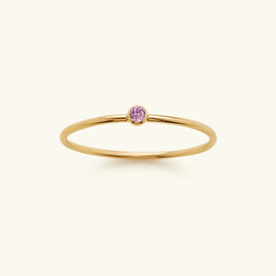 Amelia Birthstone Stacker Ring