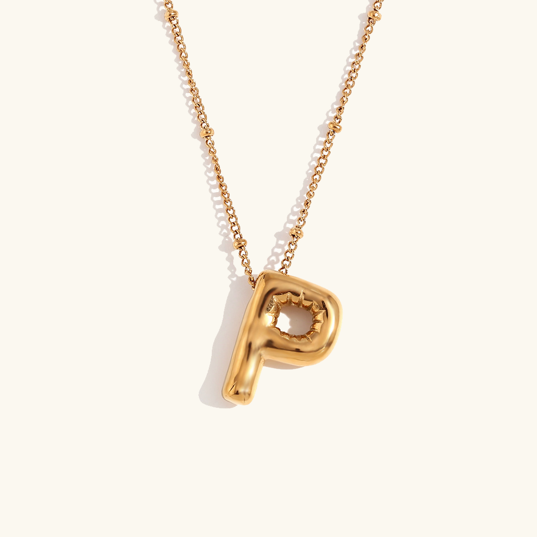 Balloon Initial Serenity Necklace