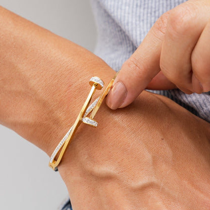 Nail Stone Bracelet - Gold