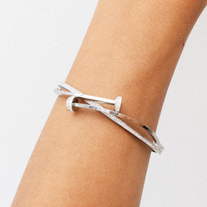 Nail Stone Bracelet - Silver