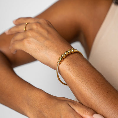 Calma Fidget Bangle Bracelet - Gold