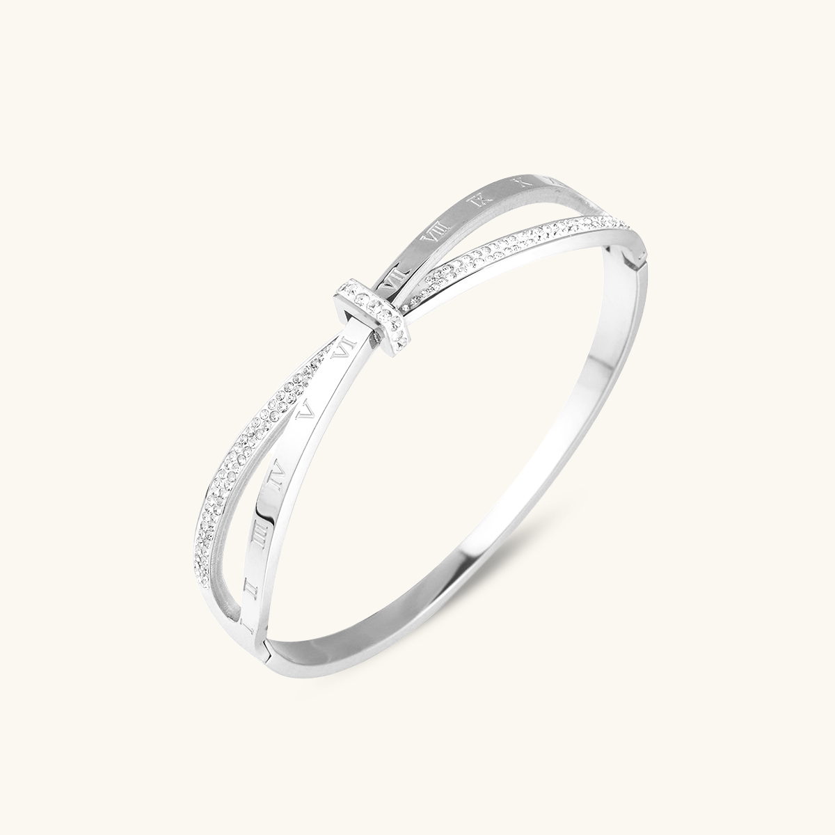 Riviera Bangle Bracelet - Silver