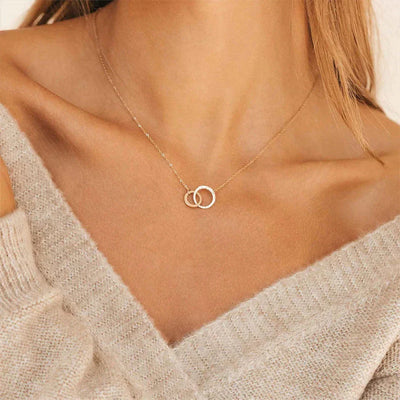 Isabelle Gold Hoop Necklace