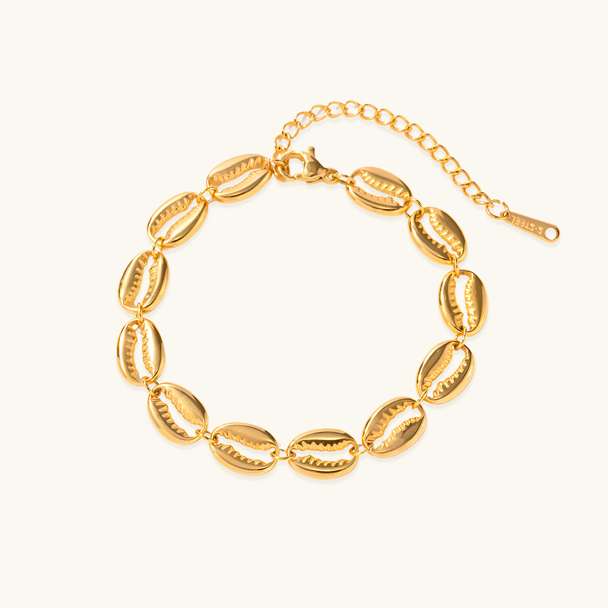 Shell Link Bracelet - Gold