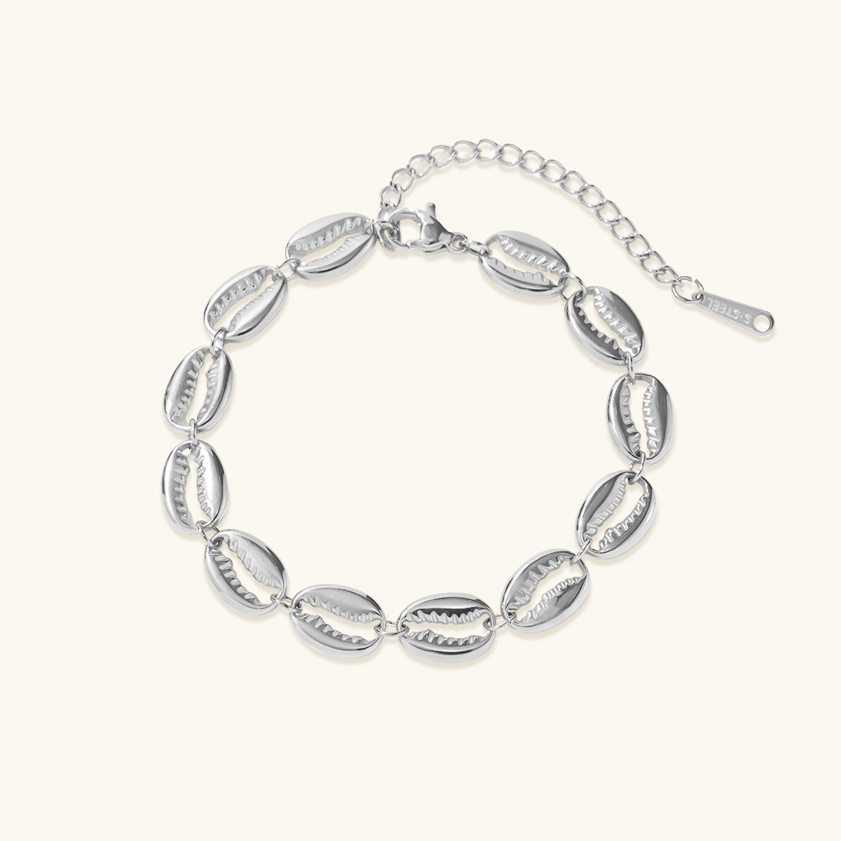 Shell Link Bracelet - Silver