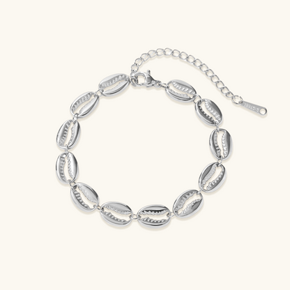 Shell Link Bracelet - Silver