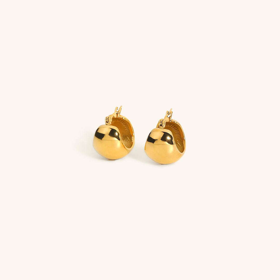 Sunna Gold Huggie Earrings