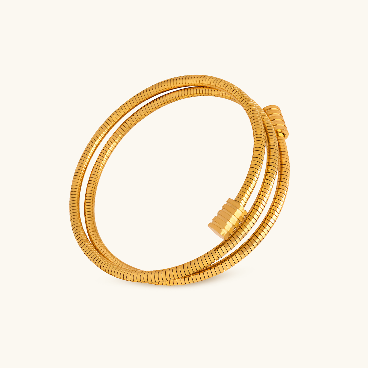 Twister Bangle Bracelet - Gold 