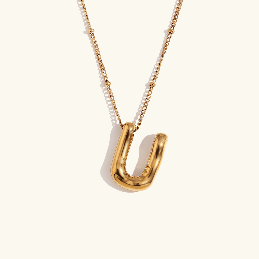 Balloon Initial Serenity Necklace