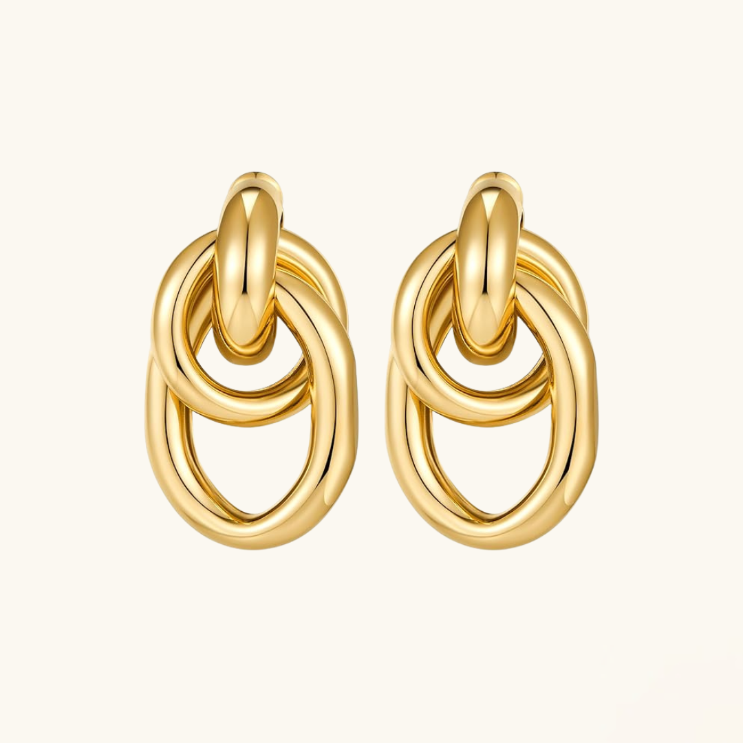 LOVE GEOMETRIC DROPLET EARRINGS