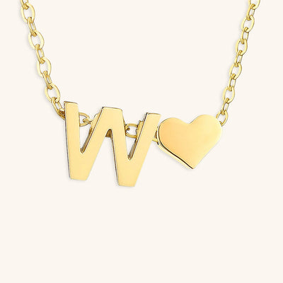 Ria Initial Letter Gold Necklace