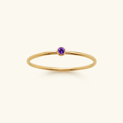 Amelia Birthstone Stacker Ring